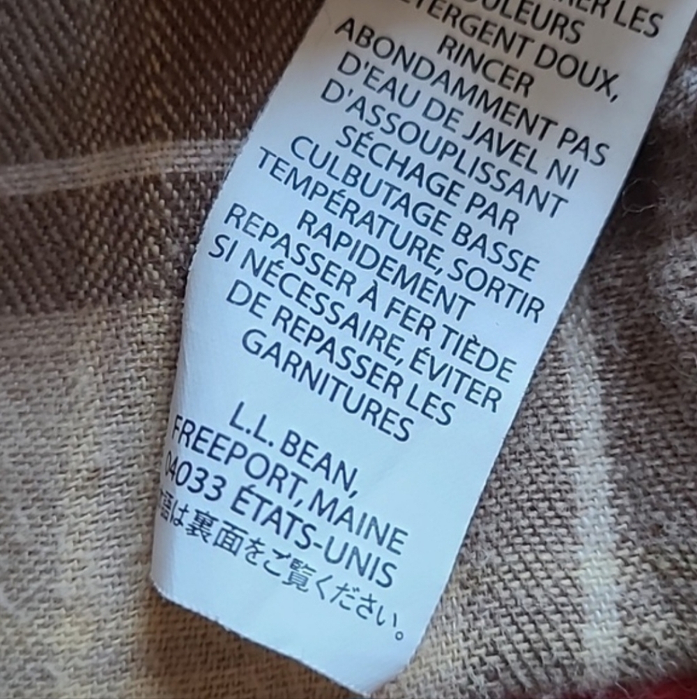 LL Bean Adirondack Chore Barn Utility Jacket Coat Red Brown Wmn 1X - Picture 16 of 16